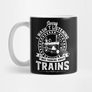 Thinking about Trains Model Train Mug